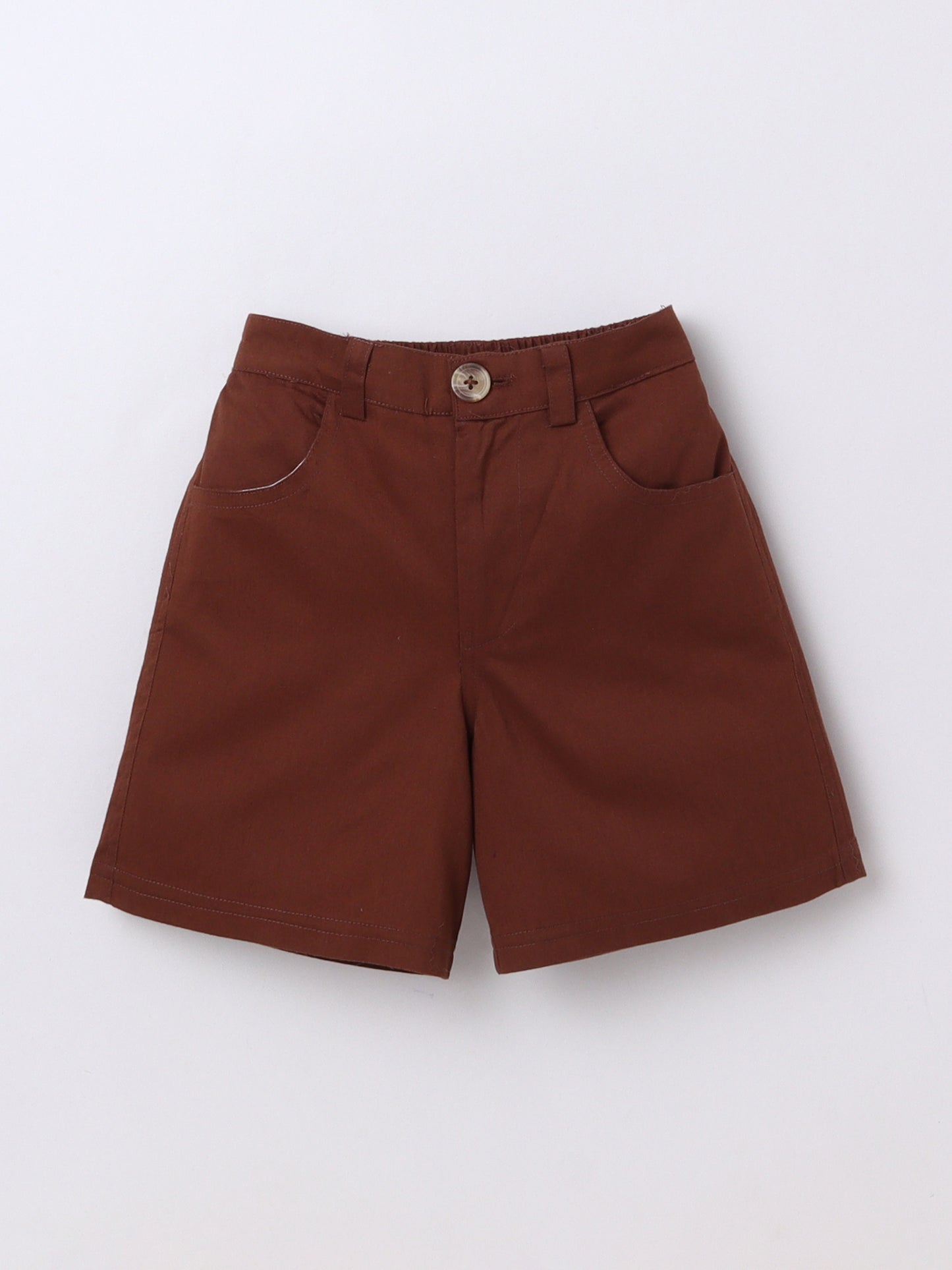 Palm‑Tree Print Cotton Shirt & Shorts Set for Boys | Aww Hunnie