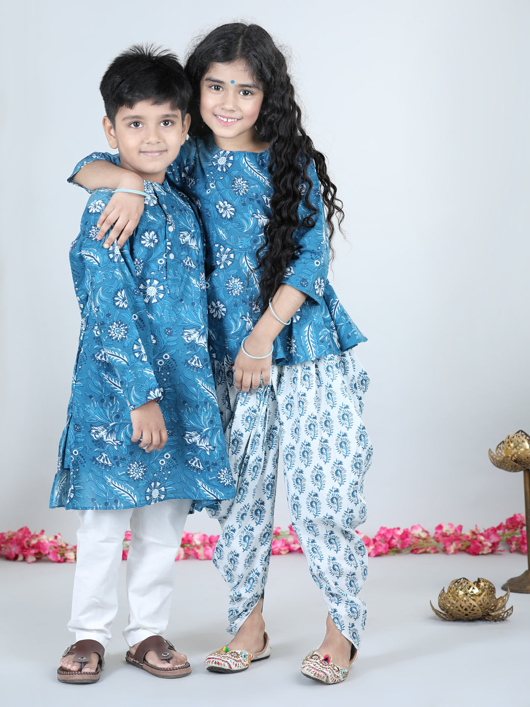 Aww Hunnie Boys Printed Cotton Kurta & Pocket Pajama Set – 1–12 yrs