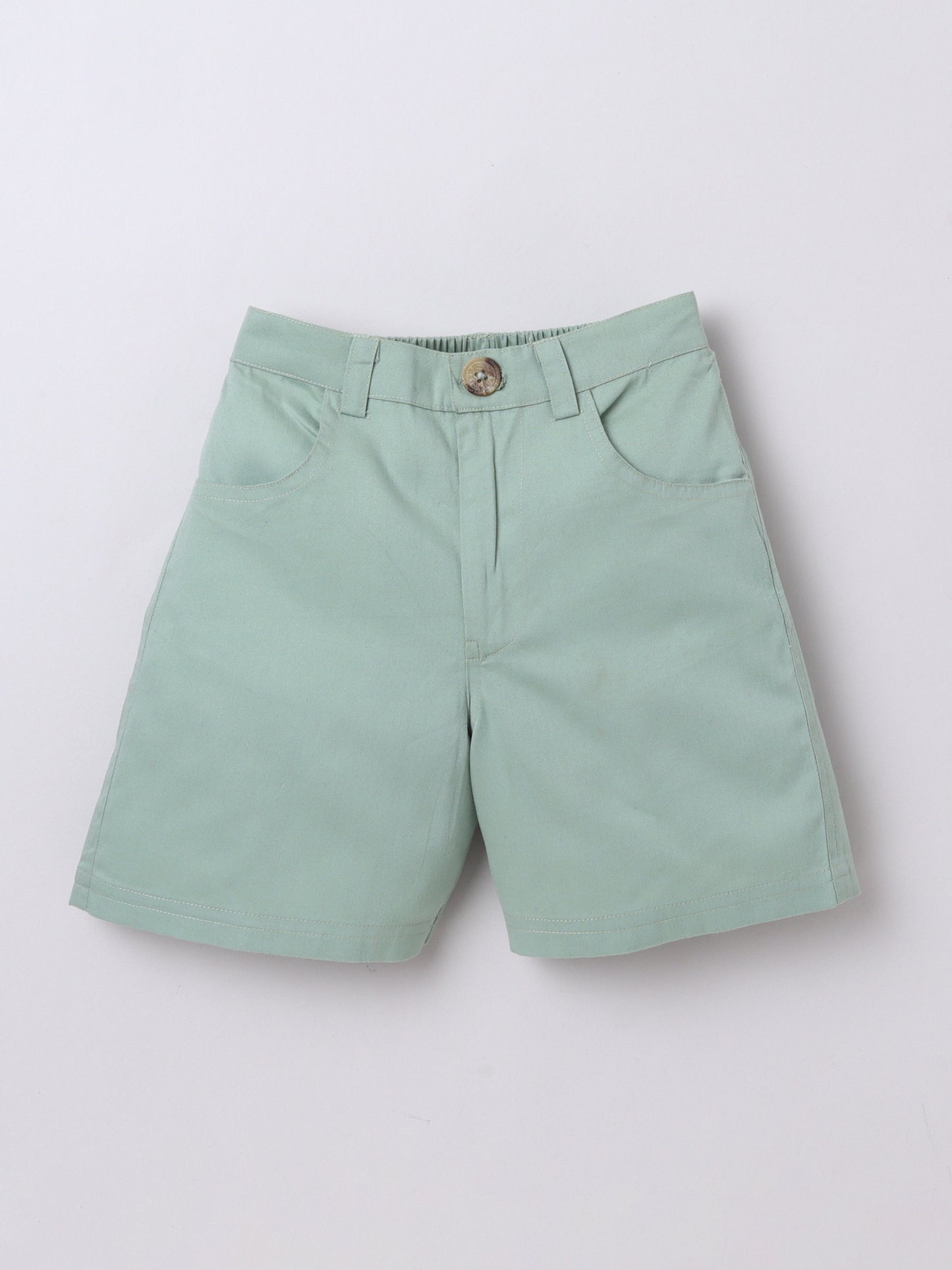 Elephant‑Print Cotton Shirt & Pocket Shorts Set | Aww Hunnie