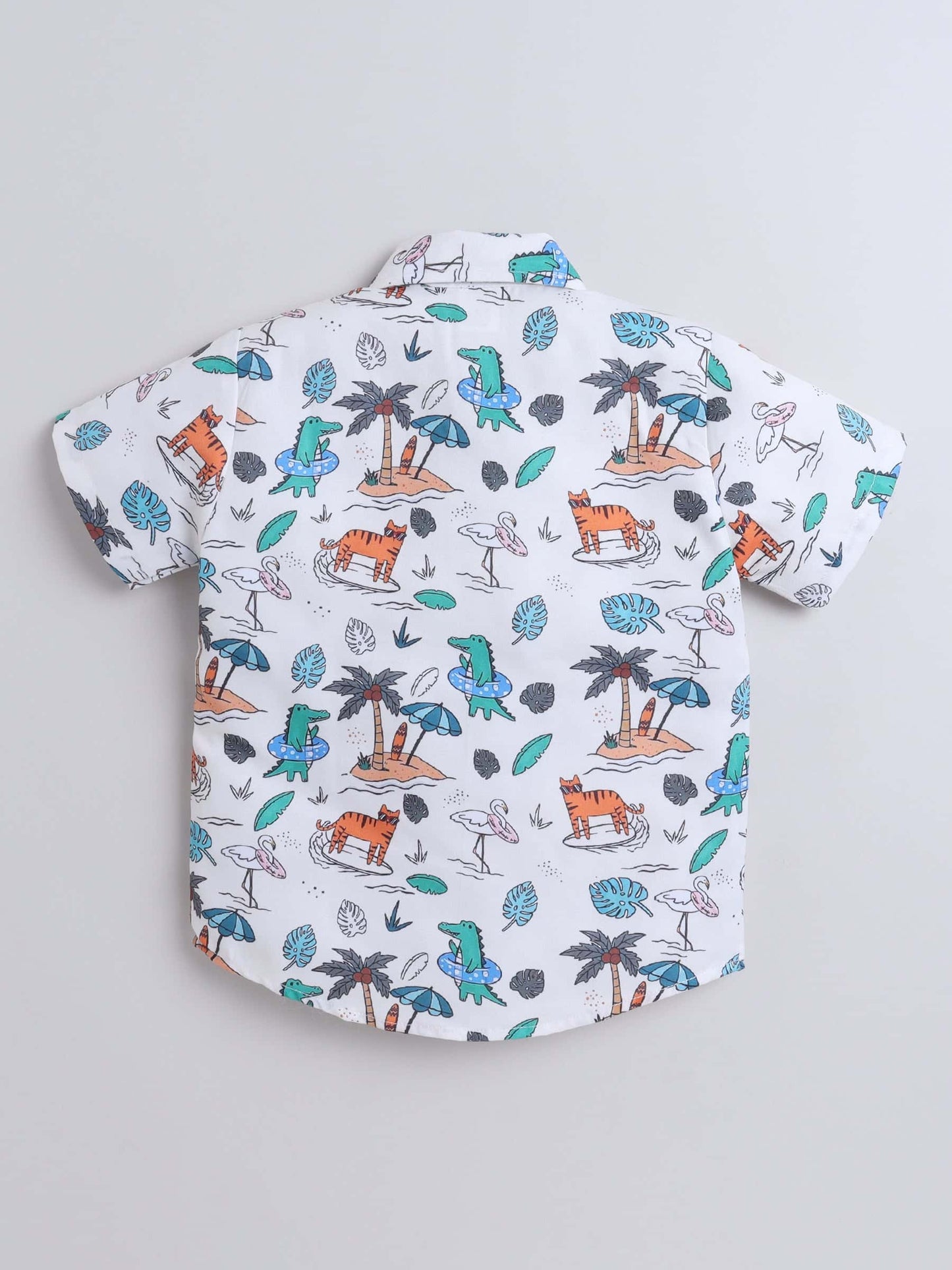 Boys Printed Shirt & Short Set – Stylish Casual Outfit - Pure, Chemical-Free Kidswear