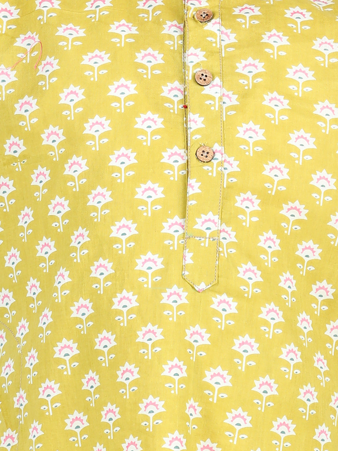 Aww Hunnie Boys Jaipuri Print Kurta & Pocket Pajama – Organic Cotton
