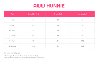 Aww Hunnie Georgette Butti Lyred Top - Pure, Chemical-Free Kidswear