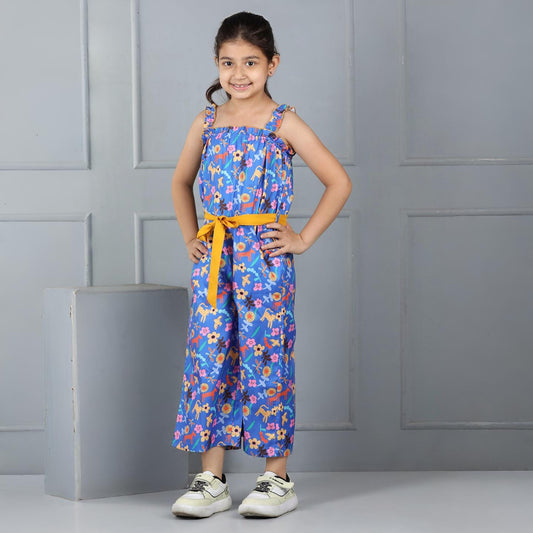 Aww Hunnie Premium Animal & Bird-Print Jumpsuit – 100% Rayon Cotton