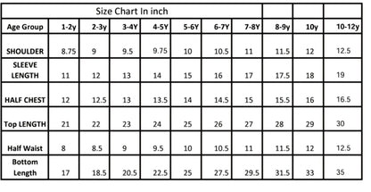 Aww Hunnie Boys Printed Cotton Kurta & Pocket Pajama Set – 1–12 yrs