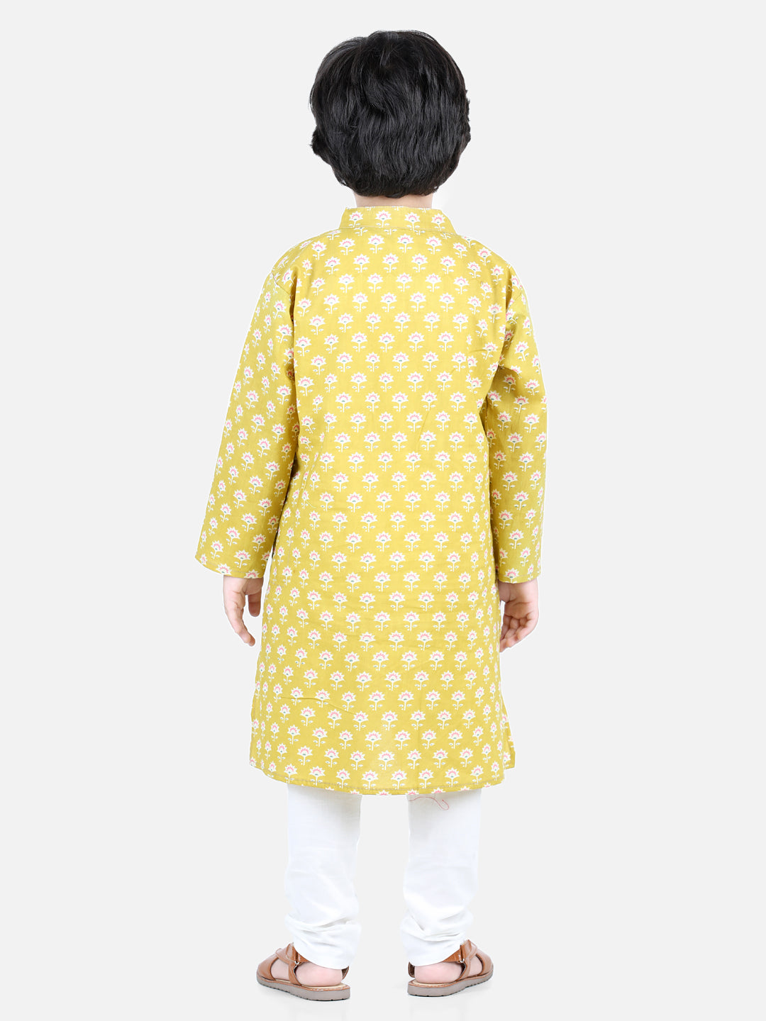 Aww Hunnie Boys Jaipuri Print Kurta & Pocket Pajama – Organic Cotton