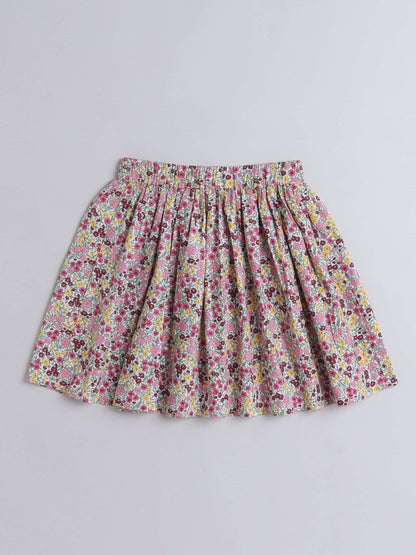 Girls One Shoulder Frill Top & Skirt Set – Stylish & Feminine - Pure, Chemical-Free Kidswear