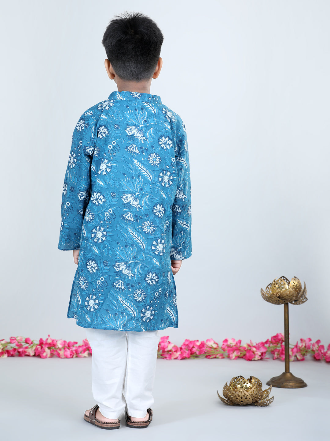 Aww Hunnie Boys Printed Cotton Kurta & Pocket Pajama Set – 1–12 yrs